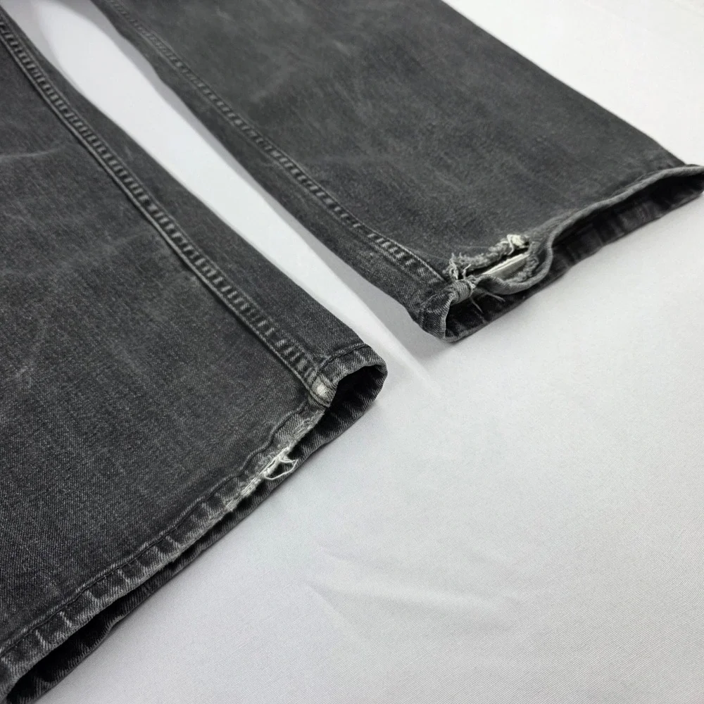 Levis 505 Regular Fit Faded Black Jeans Mens 40x32 (Measures 40x30) 2015